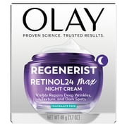 Olay Retinol 24 Max Night Moisturizing Cream with Triple Collagen Peptide, Fragrance-Free, 1.7 fl oz