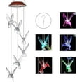 thumbnail image 5 of Solar Color Changing LED Hummingbird Wind Chimes Garden Yard Hanging Decor Light, 5 of 12