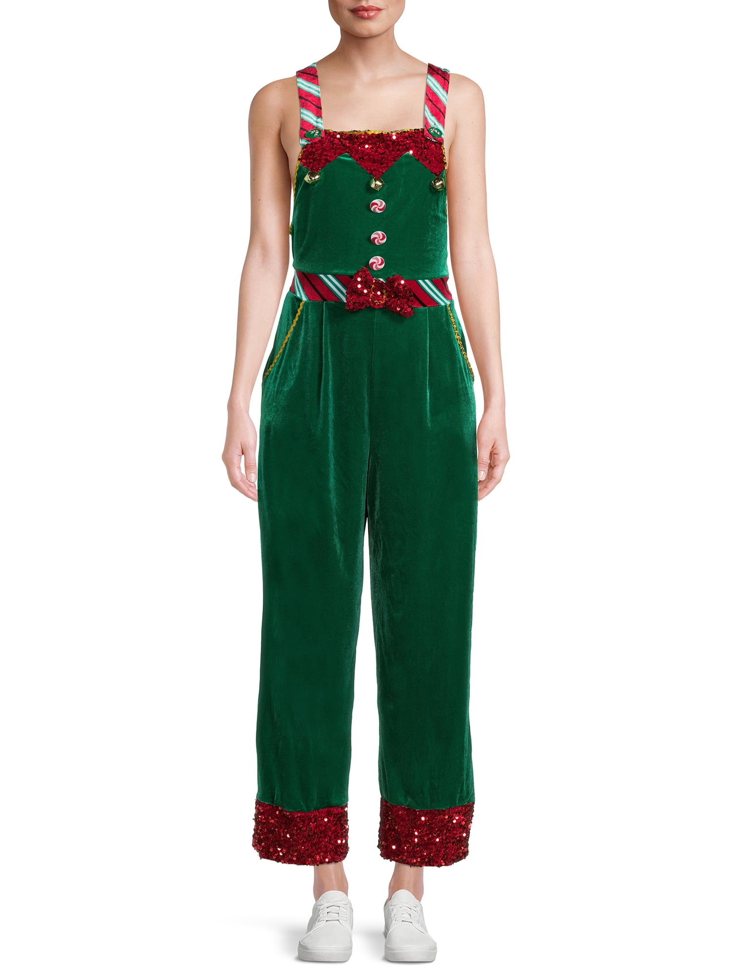 No Boundaries Junior's Christmas Jumpsuit