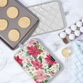 thumbnail image 5 of 2 Pack Pot Holders for Kitchen Heat Resistant Hot Pads Sets for Cooking Baking Red Flowers and Leaves, 5 of 7