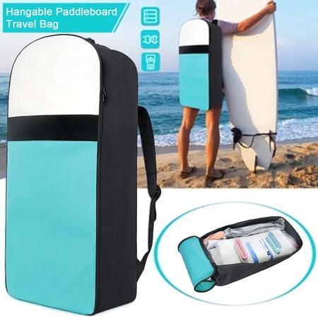 sunsanly Inflatable Paddle Board Backpack Bag Oxford Travel Storage Bag with Padded Shoulder Straps for Surfboard Accessories