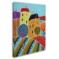 thumbnail image 2 of Trademark Fine Art 'Four Houses Three Trees' Canvas Art by Karla Gerard, 2 of 3