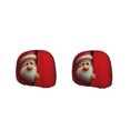thumbnail image 2 of Christmas Car Decorations, 2Pcs Santa Claus Car Headrest Covers, Elastic Stretch Printed Protector Sleeves for Sedan SUV Truck Van Universal Fit Xmas Holiday Auto Interior Decor Accessory, 2 of 7