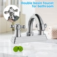 thumbnail image 6 of RV Bathroom Faucets Plastic 4 Inch Centerset, Double Cross Knob Handle Sink Mixer Tap for Vanity Lavatory RV Camper, Chrome, 6 of 9