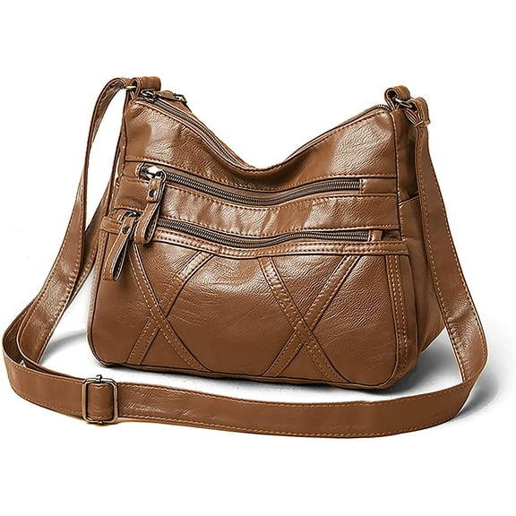 PIKADINGNIS Small Crossbody Bags for Women Leather Shoulder Purses Vegan women Cross body Bag Mini Purse and Handbag Lightweight Ladies