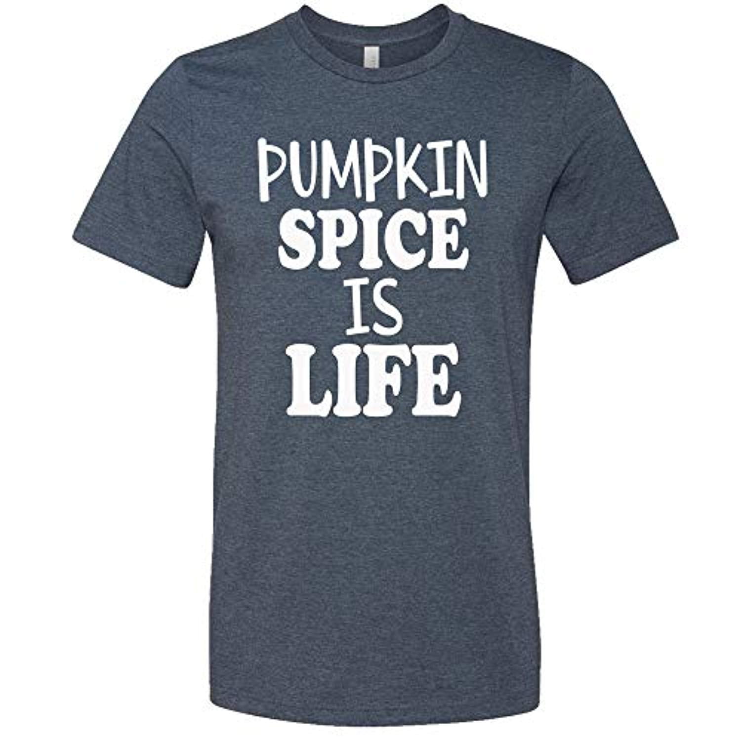 Pumpkin Spice is Life Adult Unisex Short Sleeve Tee Shirt Heather Cardinal - Bild 11 von 20