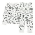 thumbnail image 4 of Conjuntos de blusas y camisas de cuello redondo y manga larga para niños y niñas con estampados de grafitis de interés, camisetas con cuello redondo, pantalones casuales, tops y pantalones para niñas., 4 of 8