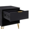 thumbnail image 5 of Manhattan Comfort DUMBO 1.0 Nightstand in Black - Engineered Wood - Set of 2, 5 of 11