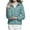 Light Blue, variant on Women's Packable Puffer Jacket Lightweight Full Zip Long Sleeve Hooded Down Jacket with Pocket Casual Solid Color Winter Warm Outwear