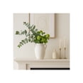 thumbnail image 3 of Elegant Ceramic Jug Vase with Textured Handles for Living Room Decor and Home Accents - Decorative Flower Vase for Room, Bedroom, or Office Display - Ideal for House and Table Styling - 10", White, 3 of 13
