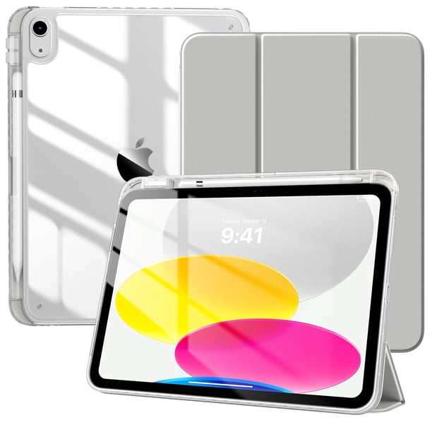 Funda para tablet TimoVo para iPad 11.ª generación, 11.ª generación, 10.9", plateada