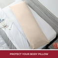 thumbnail image 3 of Mellanni Body Pillow Case, Hotel Luxury Brushed Microfiber Pillow Cover 20" x 54", Sand, 3 of 7