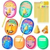 Syncfun 84pcs Valentine Day Cards with Nose Pencil Sharpeners for Kids, Boy Funny Nose Sharpeners Valentines Gifts, Valentine Favors, Class Exchange Pack Bulk (28 Cards,28 Nose Sharpeners,28 Pencils)