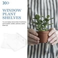thumbnail image 3 of Shisuyan 1 Set of Wall Bonsai Rack Clear Acrylic Window Shelf for Plants Wall Flower Pot Rack Adhesive Planter Rack, 3 of 9