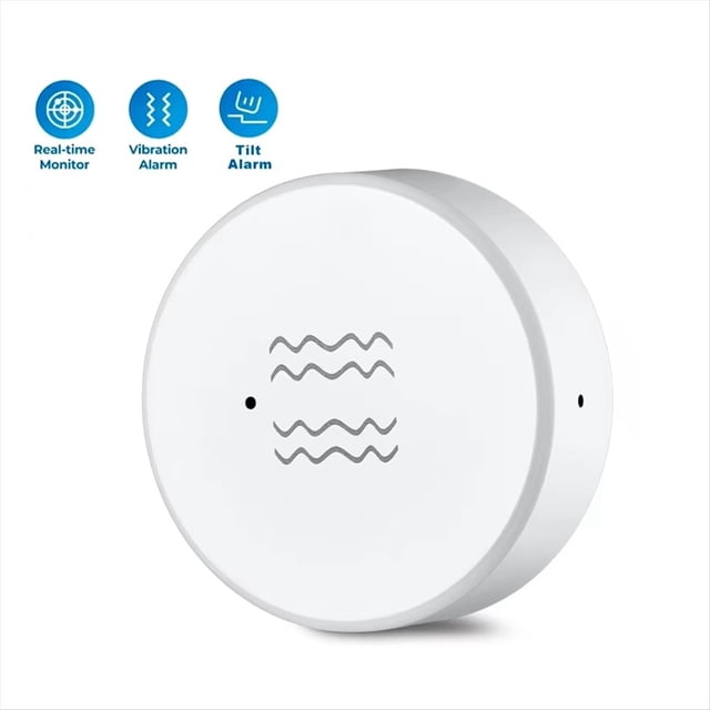 4PCS Tuya ZigBee Smart Vibration Sensor Real Time Monitoring Door Window Detection Alarm Smart Home Security System