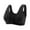 103#Black, variant on Daisy Bras for Older Women, Front Closure Wireless Push Up Bra, No Underwire Comfortable Full Coverage Cotton Bra for Everyday Wear