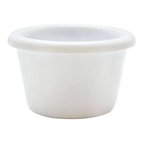 Excellante Melamine Ramekin Collection 1-1/2 oz., 2-1/2" Smooth Ramekin, White, Comes in Dozen