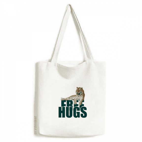 Tiger Has Rest Art Deco Fashion Tote Canvas Bag Shopping Satchel Casual Handbag