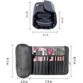 thumbnail image 4 of Bolsa de almacenamiento portátil para brochas de maquillaje, bolsa de almacenamiento de viaje para cosméticos, bolsa de protección para brochas de maquillaje multifunción, bolsa de herramien, 4 of 5