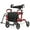 Red, variant on Goplus Rollator Walker with Seat Folding Walker with 8-inch Wheels Supports up to 350lbs Red