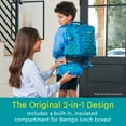 thumbnail image 2 of Bentgo Kids 2-in-1 Backpack & Insulated Lunch Bag - Durable 16” Backpack & Lunch Container in Unique Prints for School & Travel - Water Resistant, Padded & Large Compartments (Shark), 2 of 6