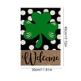 thumbnail image 3 of Cheapark St. Patrick's Day Home Garden Flag Shamrocks Decorative Printed for Outdoor Holiday Decoration Green, 3 of 6