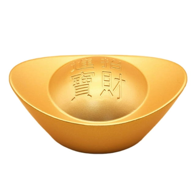 veasfak Chinese Gold Ingot Decoration Auspicious Money Desktop Ornament D