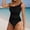 Black, variant on Elegant Shoulder Monokini Swimsuit With Sheer Mesh Insert Solid Color Bathing For Cow Bikini Bikini Women Two Piece Swimsuits Gold Bikini Low Waist Bikini Busty Bikini Neon Yellow Bikini Top Bikini