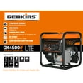 Genkins 4500 Watt Open Frame Inverter Generator 30 Amp Pure Sine Wave Noise Reduced 50% 55lbs EPA complied Gas Powered