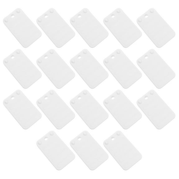 Construction Shim 18 Pcs Gap Plug Level Pad Gasket Workbench Furniture Riser Toilet Shims for Leveling Cabinets White