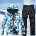 thumbnail image 2 of Valora Men's Suits Winter Casual Fashion Trend Snowboard Double Snowboard Warm Snowwear Suit for Men and Women versatile Sportswear for Cold Weather outdoor adventures Black 2XL, 2 of 8