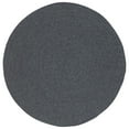 thumbnail image 2 of SAFAVIEH Braided Gino Distressed Machine Washable Reversible Area Rug, Black, 8' x 8' Round, 2 of 5