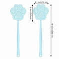 thumbnail image 2 of Whole Sale Deals 2 Pack Pro-Grade Fly Swatters: Extra Long Reach (16.5") Flexible Rackets - Heavy Duty Insect Killer for Mosquitoes, Flies, Spiders - Home, Garden, Camping - Blue, 2 of 5