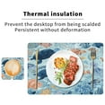 thumbnail image 6 of Square Leather Placemat Set One SizeX2 Heat-Resistant Washable Kitchen Table Decorations Submarine World, 6 of 8