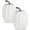 White, variant on 2PCS 8 Inch Plastic Pumpkins for Decorating - Large Artificial Foam Pumpkins for Fall Decor, Halloween, Thanksgiving, Paintable for DIY Crafts & Centerpieces