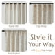 thumbnail image 4 of Cortinas de lino estampadas floral Jinchan 160x160 cm para sala de estar Taupe, 4 of 9