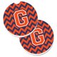 thumbnail image 1 of "Treasures Letter G Chevron Orange & Blue Juego de 2 posavasos para portavasos CJ1042-GCARC, 2.56, multicolor" Caroline's Treasures CJ1042-GCARC, 1 of 1