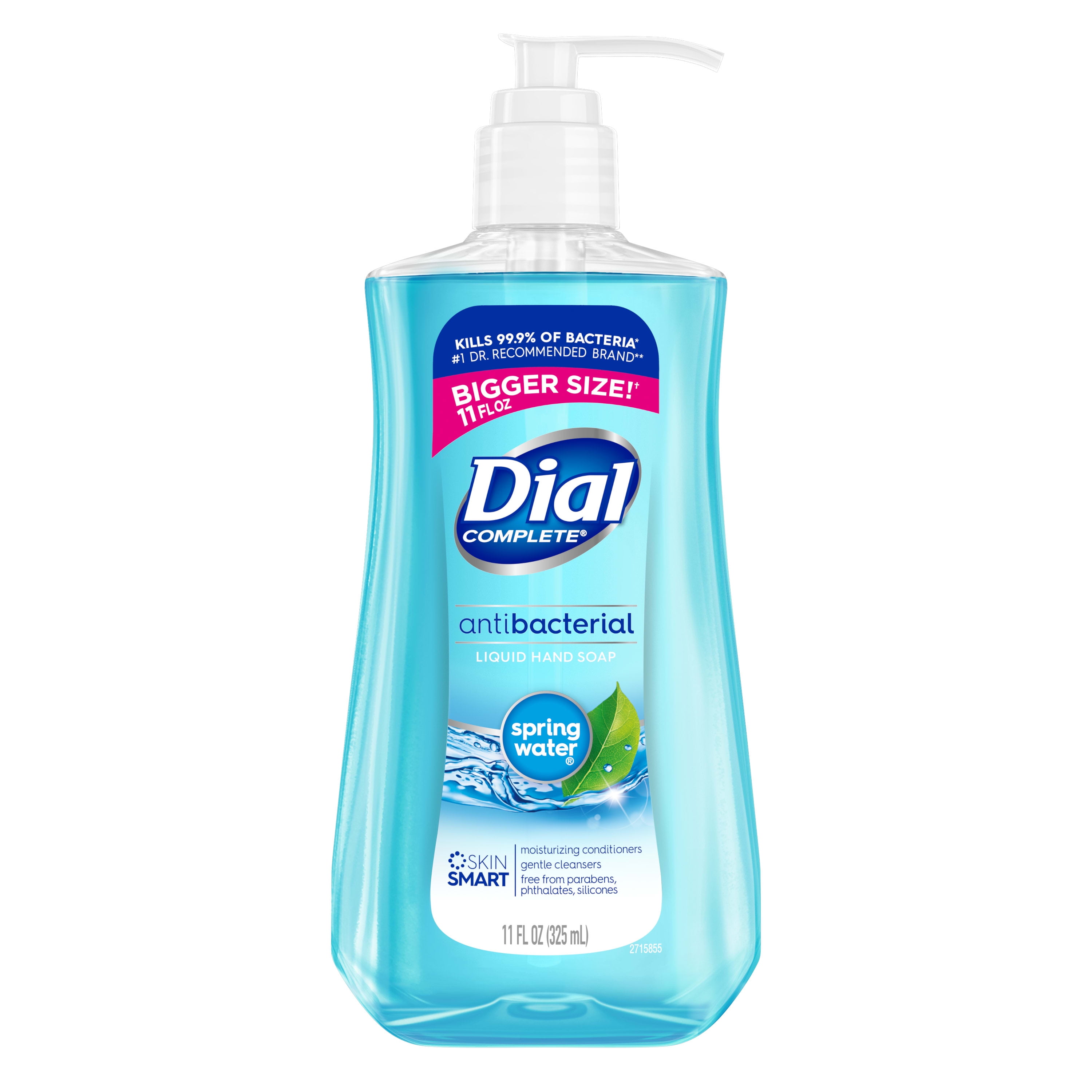 Dial Complete Antibacterial Liquid Hand Soap, Spring Water, 11 fl oz