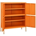thumbnail image 5 of vidaXL Storage Cabinet Orange 31.5"x13.8"x40" Steel, 5 of 10