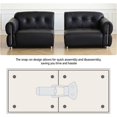 thumbnail image 2 of Woeilo Sectional Sofa Connector Kit - 6 Pack Set to Securely Connect Modular Couch Components - Prevents Separation with Sturdy Hooks and Clips, 2 of 5