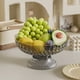 thumbnail image 1 of Frutero/caja para dulces, almacenamiento de snacks, elegante caja para frutas secas en la sala de estar, diseño con drenaje, fácil de limpiar, estructura metálica, diseño de 2 niveles, ideal, 1 of 8