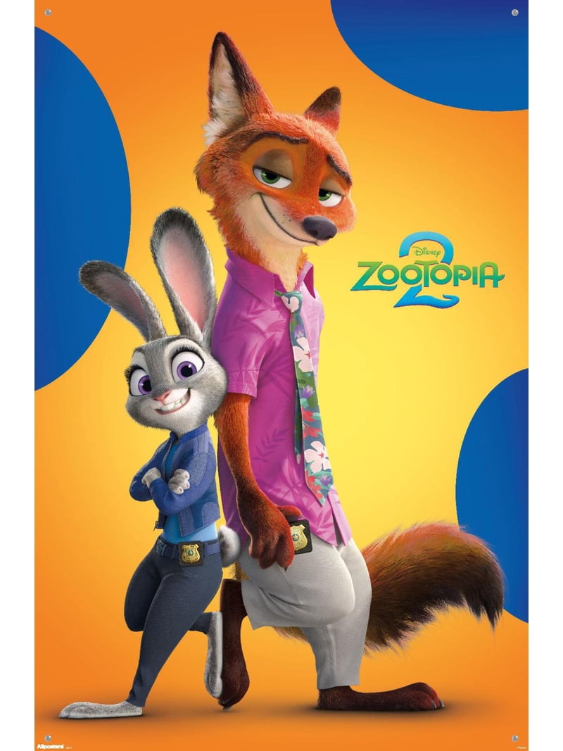 Disney Zootopia 2 (2025) - Nick & Judy Wall Poster with Pushpins