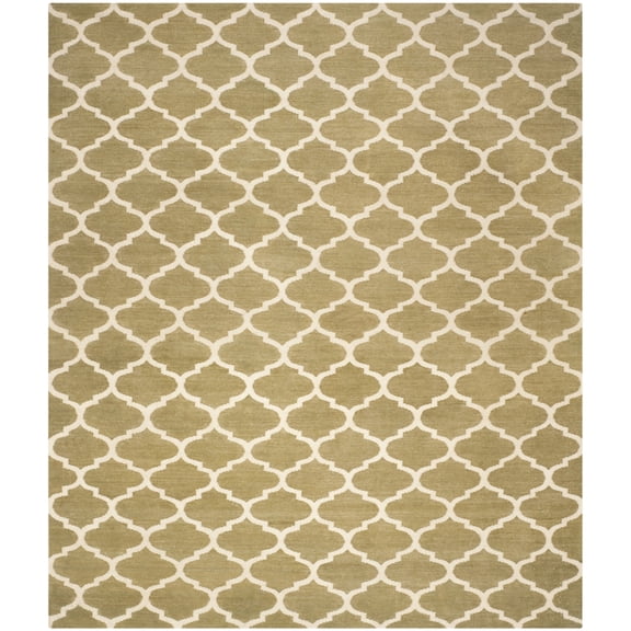 SAFAVIEH Dhurries DHU115A Handwoven Green / Ivory Rug