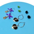 thumbnail image 5 of Jack Skellington Gothic Jewelry 4 Hypoallergenic Earrings for Girls 2 Stud Earrings 2 Fishhook Fun Earring Sets with Charms One Size Girls Earrings The Nightmare Before Christmas Gifts Age 4+, 5 of 6
