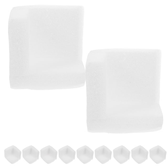 CHICHUMID 10pcs Photo Corner Guards White Cotton For Moving And Shipping