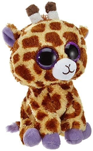 6 Inch Glitter / Sparkly Eyes Ty Beanie Boo ~ SAFARI the Giraffe MWMT 