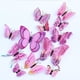 thumbnail image 3 of 12pcs 3d Three-dimensional Double-layer Simulation Butterfly Stickers, Creative Simulation Butterfly Refrigerator Self-adhesive Sticker Magnet With Glue Sticker, Wardrobe Sticker, 3 of 5