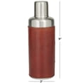 thumbnail image 3 of DecMode 3" x 9" Red Stainless Steel Cocktail Shaker with Silver Lid, 1-Piece, 3 of 7