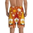 thumbnail image 3 of Kdxio Happy Thanksgiving Three Gnomes Print Mens Sleep Shorts Bottoms Soft Comfy Pajama Wear Pants with Drawstring Pockets, 3 of 7