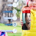 thumbnail image 5 of Johnny Depp Stainless Steel Water Bottle with Straw Children's Vacuum Insulated Mug Leak-Proof Water Cup, 5 of 8